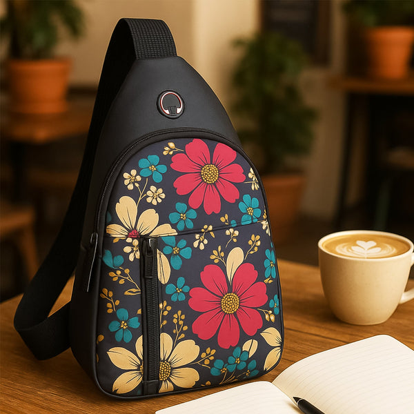 Waterproof Waist Bag â€“ Shoulder Crossbody Bag with USB Charging Slot