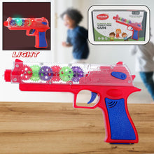 Plastic Gear Simulation Laser Toy Gun â€“ 3D Lights, Music & Rotating (1 Pc, 3+ Years)
