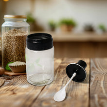 Transparent GlassÂ Oil Dispenser 500 ML Bottle Set of 2, Spice Jar 250 ML Set of 3, Oil Bottle for Kitchen, Oil & Vinegar Storage Glass Bottle, Glass Container for Spice, Masala (5 Pcs Set)
