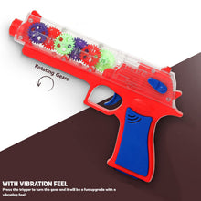 Plastic Gear Simulation Laser Toy Gun â€“ 3D Lights, Music & Rotating (1 Pc, 3+ Years)