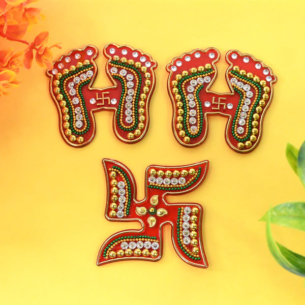 GrahaLakshmi Charan Decor Set