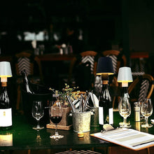 USB Rechargeable LED Bottle Lamp â€“ 3-Color Dimmable Wireless Table Light (1 Pc)