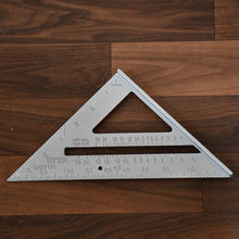 Double-Sided 45Â° Triangle Ruler â€“ 7-Inch Aluminum Alloy Rafter Square for Home Use