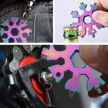 Durable & Portable 18-in-1 Snowflake Multi-Tool â€“ Bottle Opener, Screwdriver & Wrench Kit
