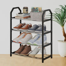 4 Layer Spaceâ€‘saving Shoes Show Rack Folding Shoe Rack (1 Pc)