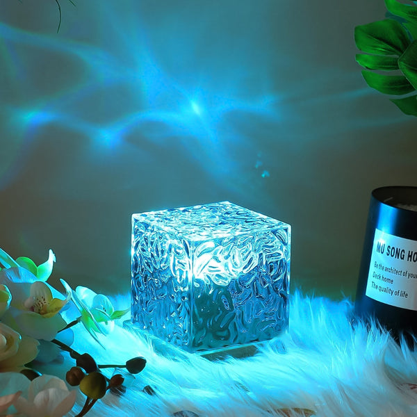 Ocean Wave Projector Lamp â€“ 3D Water Wave LED Night Light with Remote