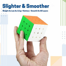 Small 4Ã—4Ã—4 High Speed Stickerless Magic Cube Puzzle Toy for Kids and Adults