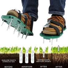 Garden Lawn Aerator Sandals â€“ Spiked Grass Aerator Shoes for Yard & Patio