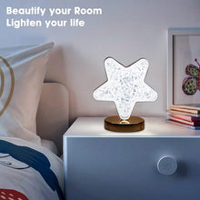 Star Crystal Diamond Touch Lamp â€“ USB Rechargeable, 3-Way Dimmable