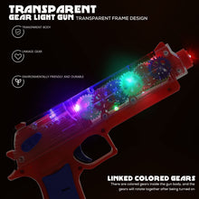 Plastic Gear Simulation Laser Toy Gun â€“ 3D Lights, Music & Rotating (1 Pc, 3+ Years)