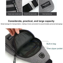 Waterproof Waist Bag â€“ Shoulder Crossbody Bag with USB Charging Slot