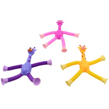 LED Telescopic Suction Cup Giraffe Toy (3 Pcs Set)