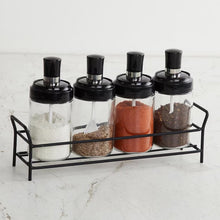 Transparent GlassÂ Oil Dispenser 500 ML Bottle Set of 2, Spice Jar 250 ML Set of 3, Oil Bottle for Kitchen, Oil & Vinegar Storage Glass Bottle, Glass Container for Spice, Masala (5 Pcs Set)