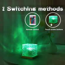 Ocean Wave Projector Lamp â€“ 3D Water Wave LED Night Light with Remote