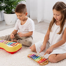 2 in 1 Baby Piano Xylophone Toy for Toddlers, 5 Multicolored Key Keyboard Xylophone Piano, Preschool Educational Musical Learning Instruments Toy for Baby Kids Girls Boys 3+ YearsÂ (1 Pc)
