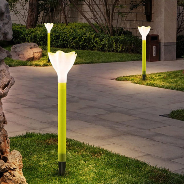 Solar Flower Garden Lights â€“ Outdoor Decorative LED Lamp (2 Pc)