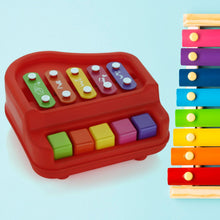 2 in 1 Baby Piano Xylophone Toy for Toddlers, 5 Multicolored Key Keyboard Xylophone Piano, Preschool Educational Musical Learning Instruments Toy for Baby Kids Girls Boys 3+ YearsÂ (1 Pc)