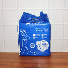 Beautiful Basics Blue Lady Long Pads With Wides Wings Sanitary Pads â€“ 330 mm, 40-Pack