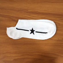 White Star Pattern Low-Cut Socks (1 Pair)