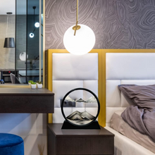 3D Moving Sand Art â€“ Liquid Motion Deep Sea Sandscape with Round Glass Frame (1 Pc)