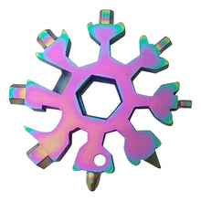 Durable & Portable 18-in-1 Snowflake Multi-Tool â€“ Bottle Opener, Screwdriver & Wrench Kit