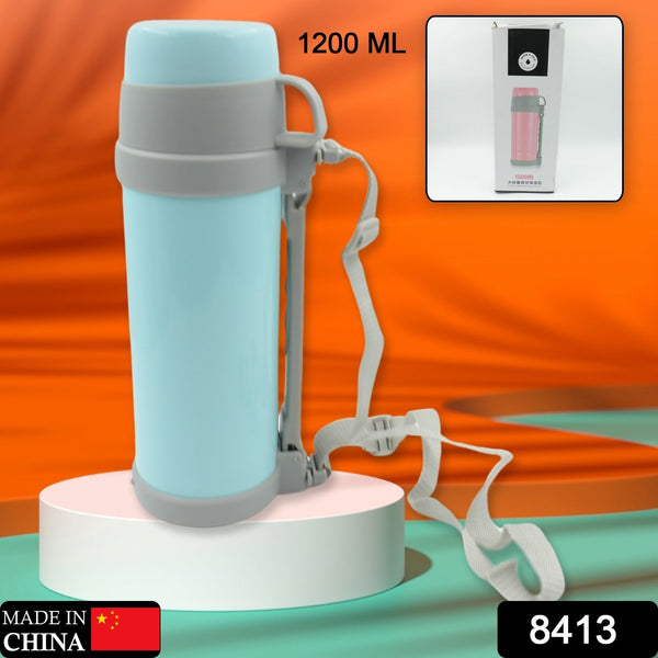 Stainless Steel Vacuum Bottle â€“ 1200 ML Double-Wall Insulated Travel Bottle