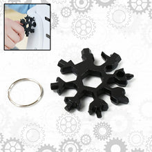 Durable 18-in-1 Snowflake Multi-Tool â€“ Portable Bottle Opener, Screwdriver & Wrench