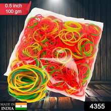 Multicolor Rubber Bands â€“ Elastic & Reusable for Office & Home (0.5 Inch / 100GM)