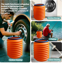 Foldable Storage Bucket â€“ Water Container & Dustbin for Home, Car, Kitchen