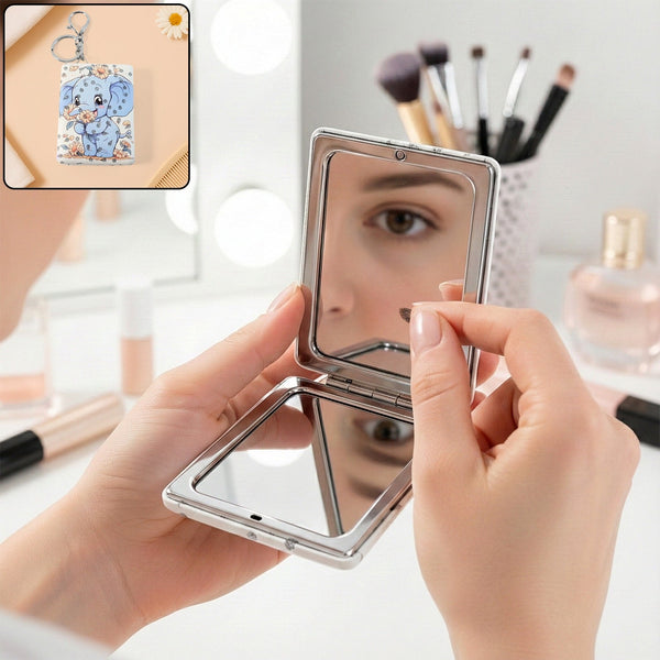 Foldable Mirror Keychain â€“ (1 Pc)