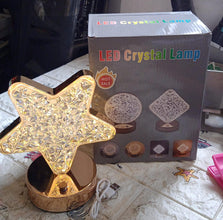 Star Crystal Diamond Touch Lamp â€“ USB Rechargeable, 3-Way Dimmable