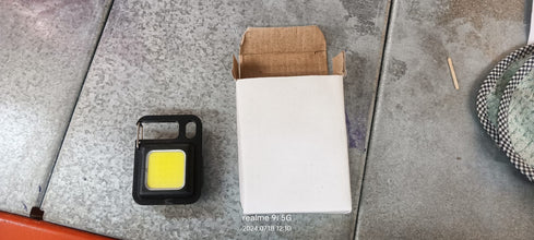 LED Battery Operated Keychain Flashlight withÂ Folding Bracket (1 Pc)