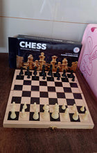 Folding Wooden Chess Board Set (30 Ã— 30 Cm / 1 Set)