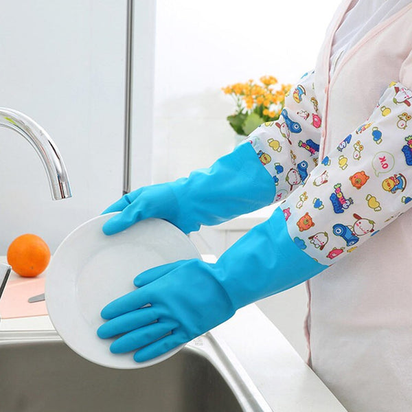 2-Pair Large Blue Multipurpose Gloves â€“ Ideal for Washing, Gardening & Cleaning