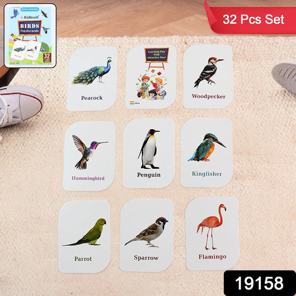 KidKraft Early Learner Educational Flashcards â€“ 32 Birds