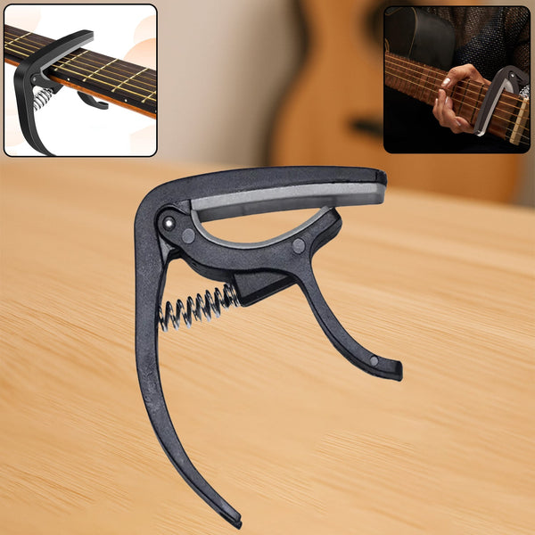 Guitar Capo with Pickup Stand â€“ Soft Capo for Acoustic & Electric Instruments