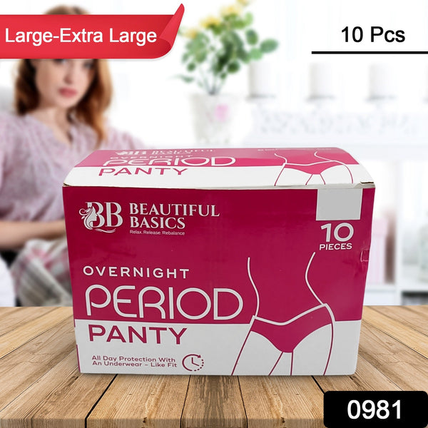 Womenâ€™s Emergency Travel Kit with Seamless Underwear Pantyliner  10 Pcs