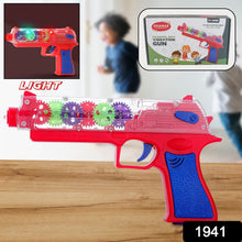 Plastic Gear Simulation Laser Toy Gun â€“ 3D Lights, Music & Rotating (1 Pc, 3+ Years)