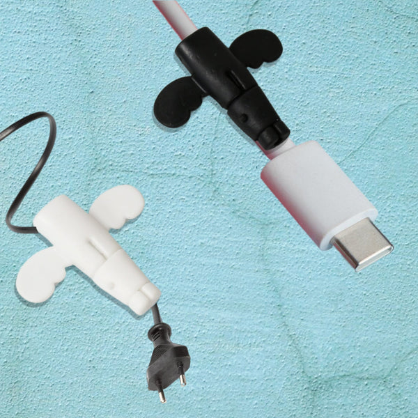 Silicone Data Cable Protector â€“ Angel 2-in-1 Cord Saver & Storage Tool
