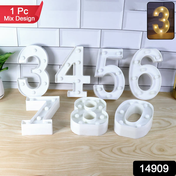 Decorative number lights