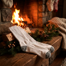 White & Grey Comfort Long Socks (1 Pair)