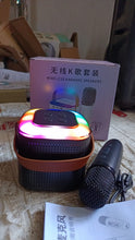 Wireless Speaker Microphone Set with RGB Light â€“ Portable Karaoke