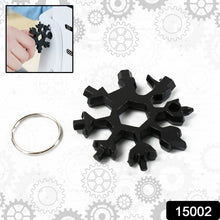 Durable 18-in-1 Snowflake Multi-Tool â€“ Portable Bottle Opener, Screwdriver & Wrench