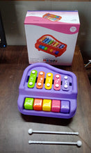 2 in 1 Baby Piano Xylophone Toy for Toddlers, 5 Multicolored Key Keyboard Xylophone Piano, Preschool Educational Musical Learning Instruments Toy for Baby Kids Girls Boys 3+ YearsÂ (1 Pc)