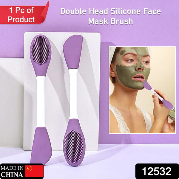 Double-Headed Silicone Mask Brush â€“ Facial Cleansing & Mask Application Tool (1 Pc)