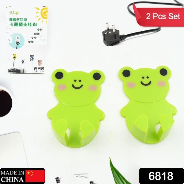 Plastic Adhesive Cable & Socket Holder â€“ 2-Piece Set for Office, Home & Restaurant