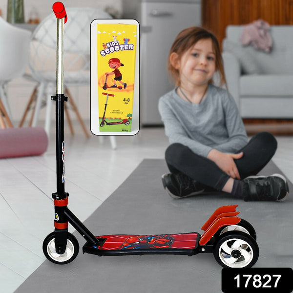 Kids 3-Wheel Leg Push Scooter with Adjustable Height (4â€“8 Years)