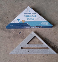 Double-Sided 45Â° Triangle Ruler â€“ 7-Inch Aluminum Alloy Rafter Square for Home Use