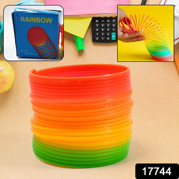 Rainbow Slinky Spring Toy â€“ Compact Fun Toy for Kids & Adults, Gift-Friendly