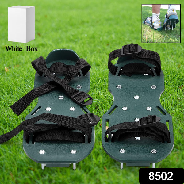 Garden Lawn Aerator Sandals â€“ Spiked Grass Aerator Shoes for Yard & Patio